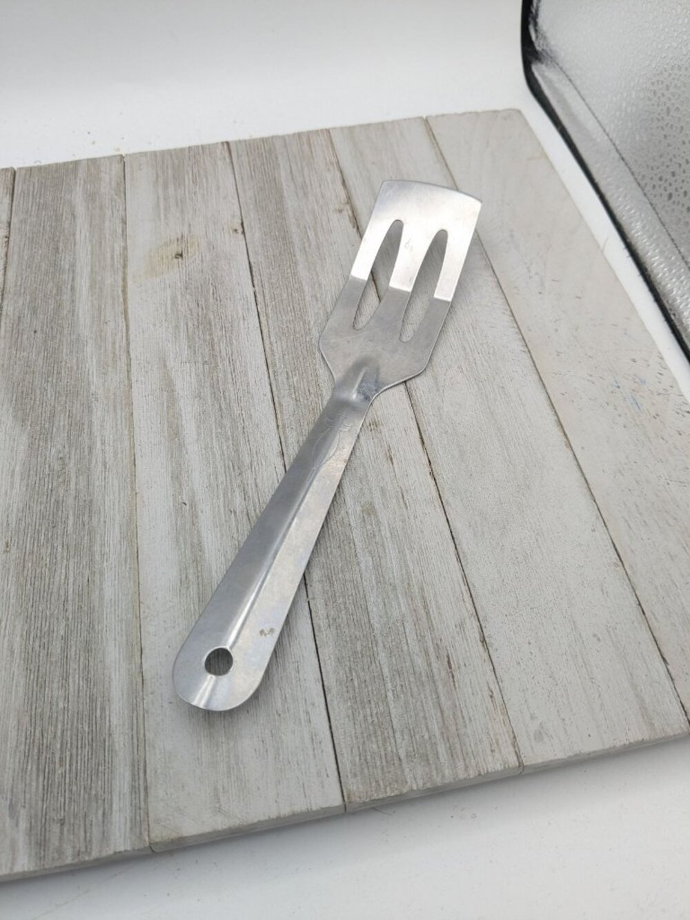 Vintage Servespoon Slotted Serving Spatula Stainless Steel 9"